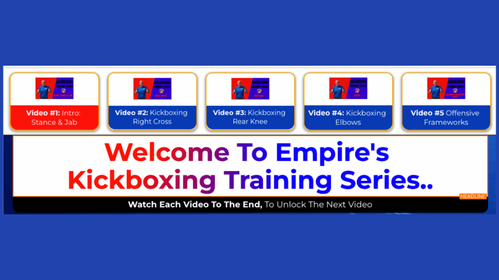 free kickboxing training