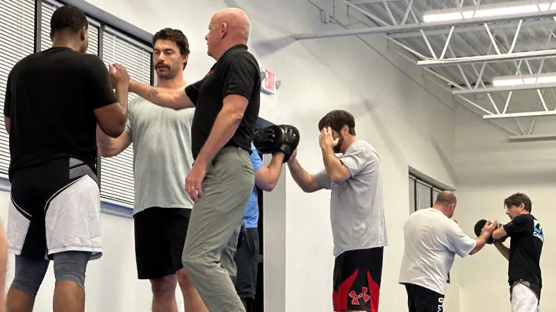 Fast Track Self-Defense class in session at Empire Defense & Fitness
