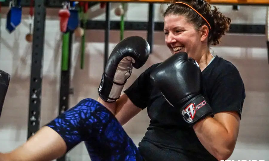 American Kickboxing class in session at Empire Defense & Fitness