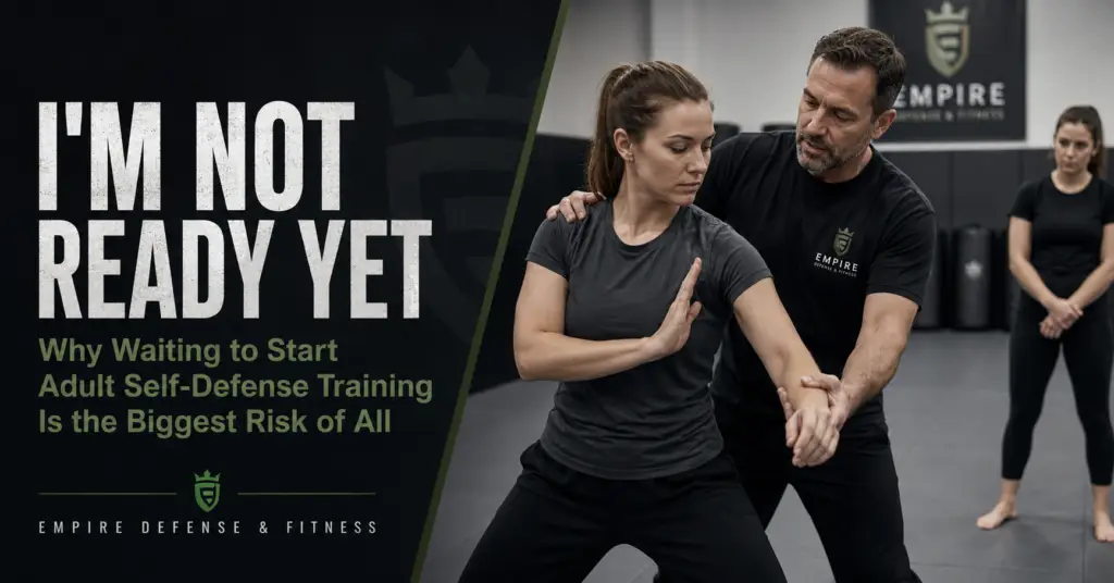 Adult self-defense training class at Empire Defense & Fitness in Albany NY