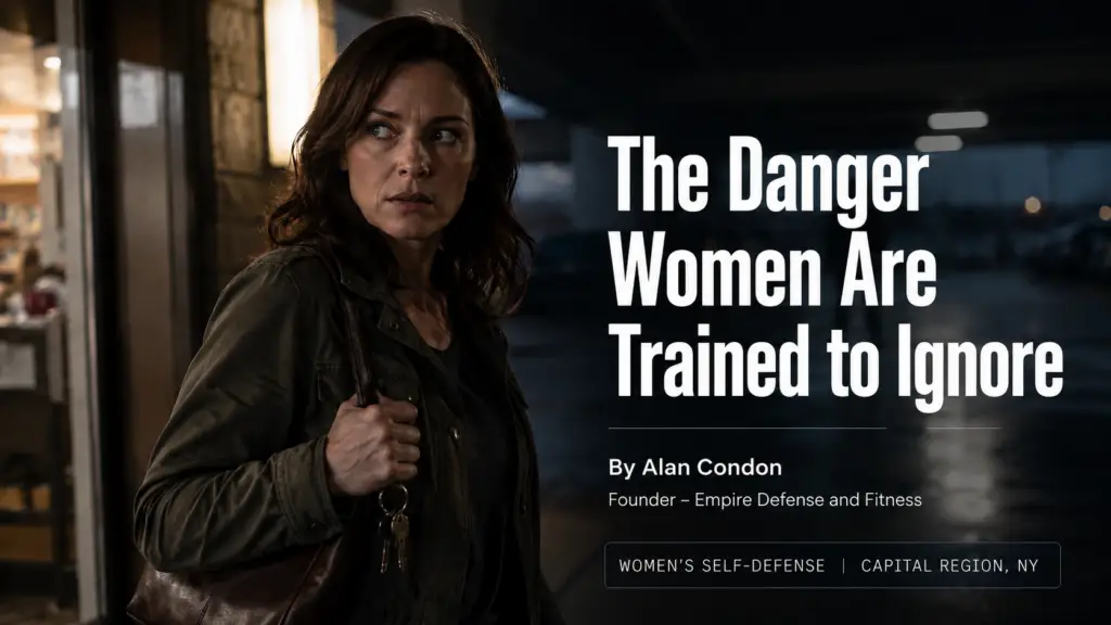 Adult women’s self-defense awareness training at Empire Defense and Fitness in Albany NY