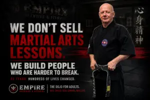 Adults developing practical martial arts and self-defense skills at Empire Defense & Fitness in Albany, NY