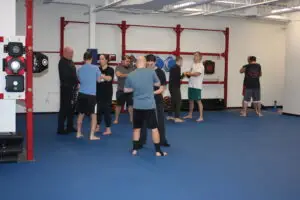 Adults practicing Empire Method self defense training at Empire Defense & Fitness in Albany NY
